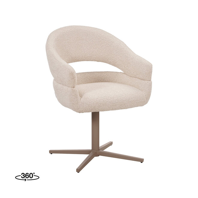 LABEL51 Eetkamerstoelen Donna - Naturel - Geweven - One Size