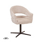 LABEL51 Eetkamerstoelen Donna - Naturel - Chenille - One Size