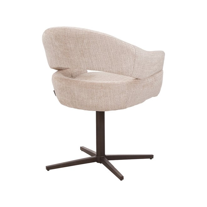 LABEL51 Eetkamerstoelen Donna - Naturel - Chenille - One Size
