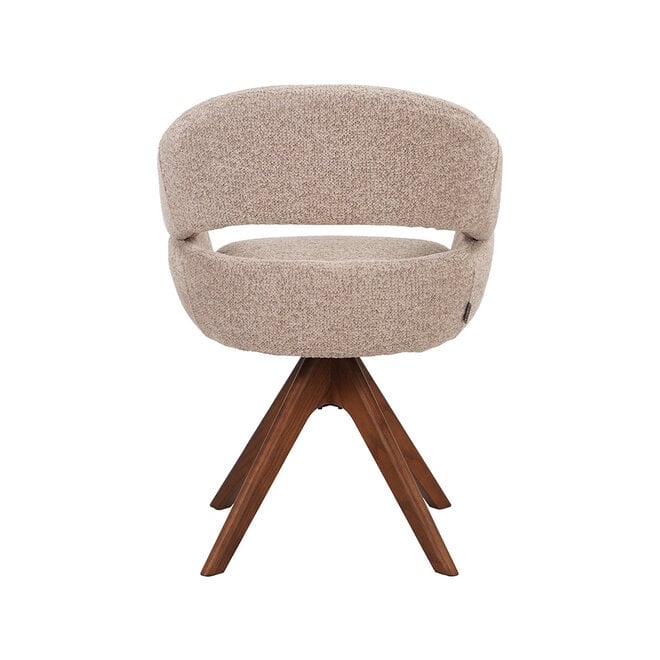 LABEL51 Eetkamerstoelen Sofia - Beige - Geweven - One Size