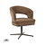 LABEL51 Eetkamerstoelen Monaco - Taupe - Geweven - Taupe Metalen Frame