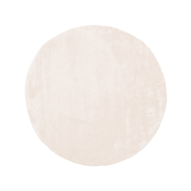 LABEL51 Vloerkleden Velo - Ivoor - Synthetisch - 200x200 cm - Rond