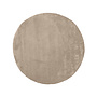 LABEL51 Vloerkleed Velo - Beige - Polyester - 200x200 cm - Rond
