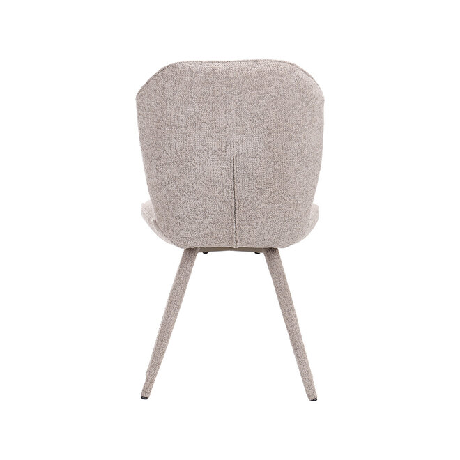 LABEL51 Eetkamerstoelen Whoa - Beige - Geweven
