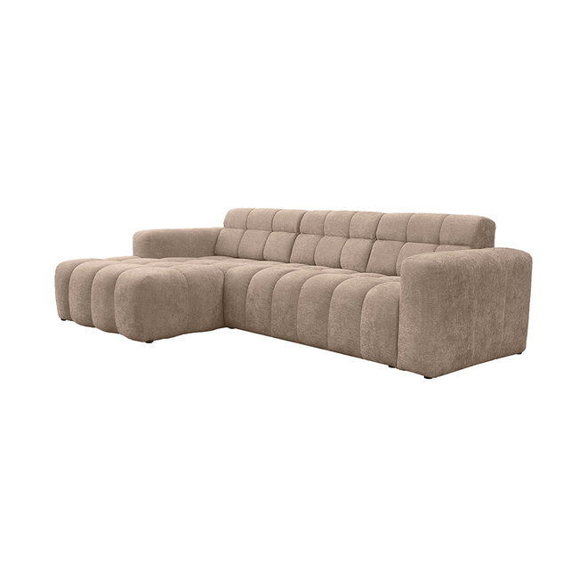 LABEL51 Hoekbanken Luna - Taupe - Geweven - Loungebank Links