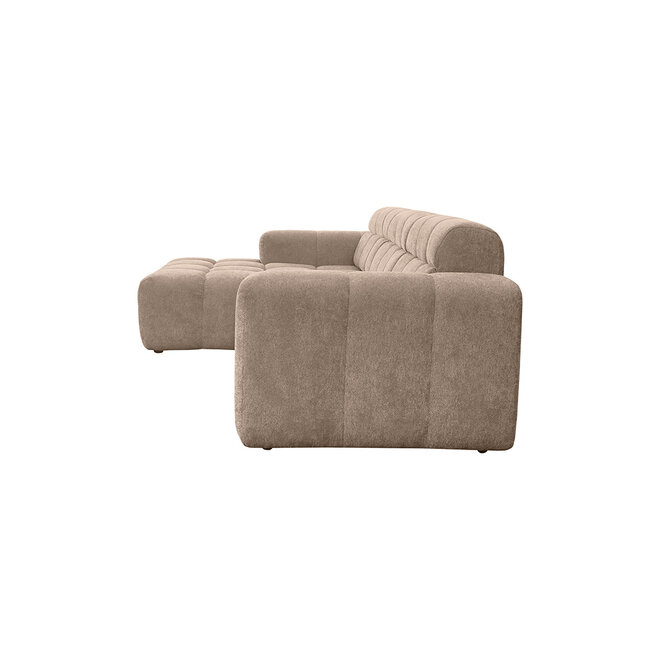 LABEL51 Hoekbanken Luna - Taupe - Geweven - Loungebank Links