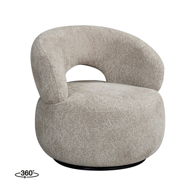 LABEL51 Fauteuils Nusenna - Beige - Geweven