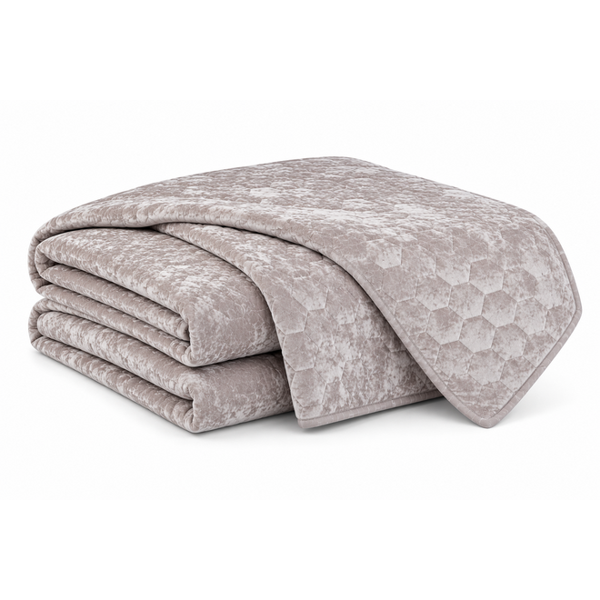 Beddensprei licht grijs 240x280 cm