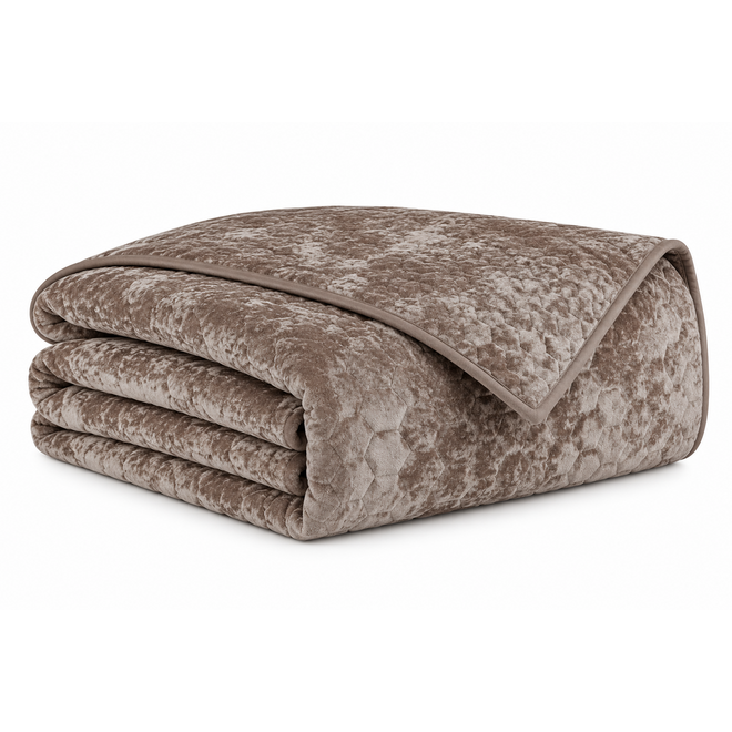 Beddensprei Taupe 240x280 cm