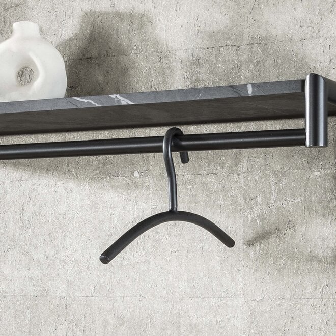 Kapstokhanger Tubra verpakt per 6 / Gunmetal