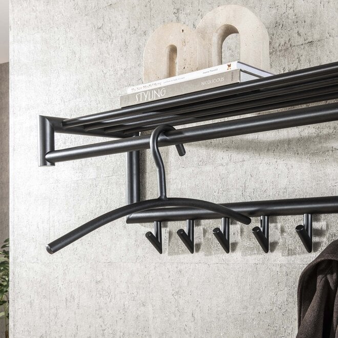 Kapstokhanger Tubra verpakt per 6 / Gunmetal