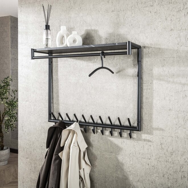 Kapstokhanger Tubra verpakt per 6 / Gunmetal