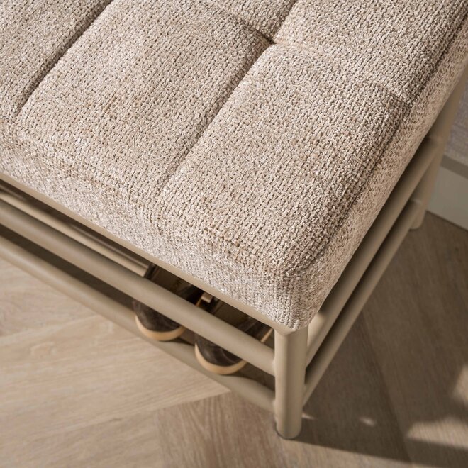 Garderobebank Luno 100cm / Beige