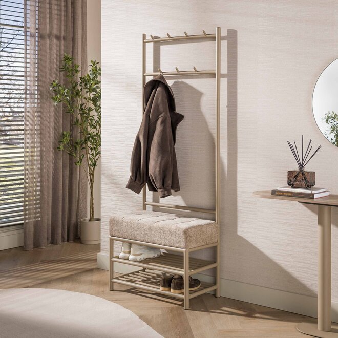 Garderobebank Luno 70cm / Beige