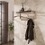 Kapstok Terra roede en hoedenplank 2x7 haken / Beige