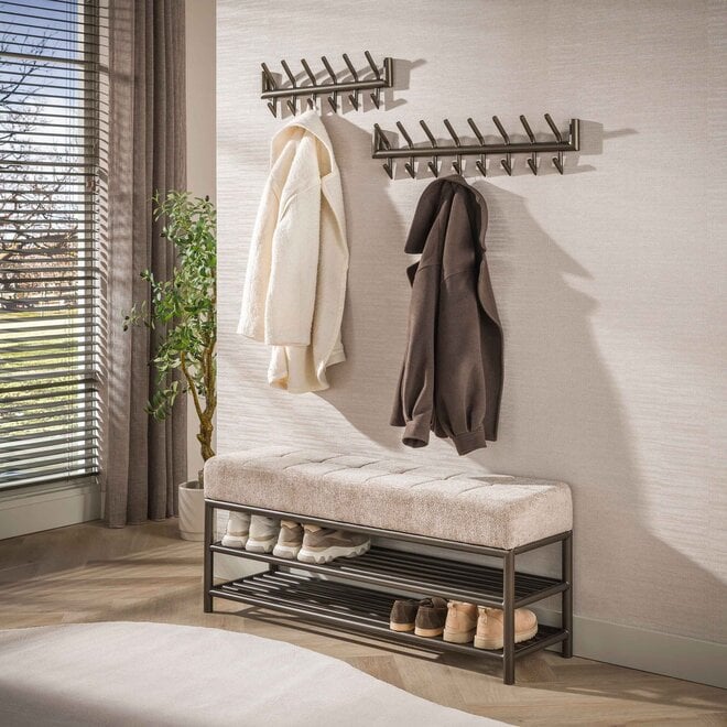 Schoenenbank Terra 125cm / Drift brown