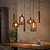 Hanglamp Serene 4+3-lichts / Sienna bruin