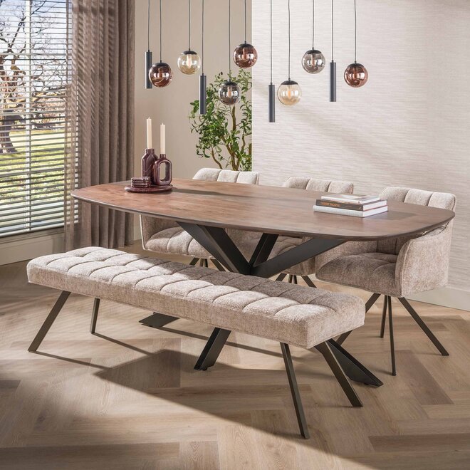 Hanglamp Orb 6+5-lichts / Zwart