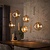 Hanglamp Stellar pendel 5+4-lichts / Beige
