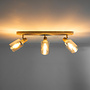 Plafondlamp Sepiora 3-lichts / Beige