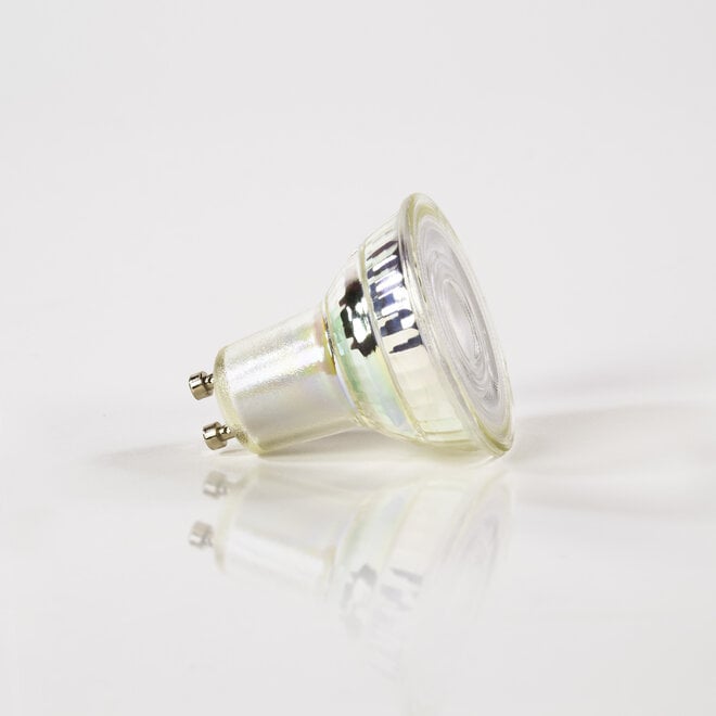 Lichtbron LED GU10 dimbaar Ø5cm / Transparant glas