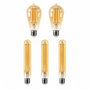 2x buis-lichtbron + 3x druppel-lichtbron