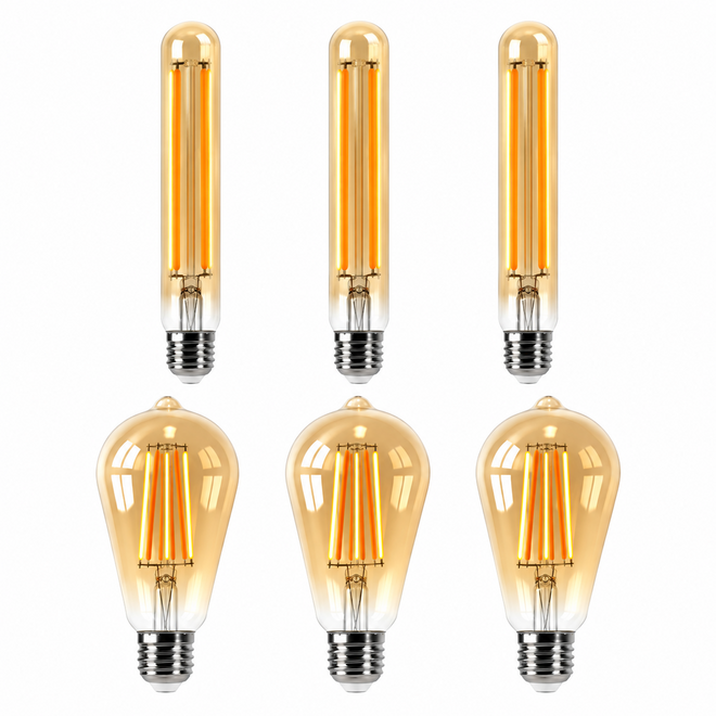 3x buis-lichtbron + 3x druppel-lichtbron