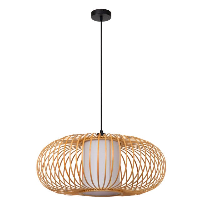 THULINE - Hanglamp - Ø 60 cm - 1xE27 - Lichte houtlook - Essential