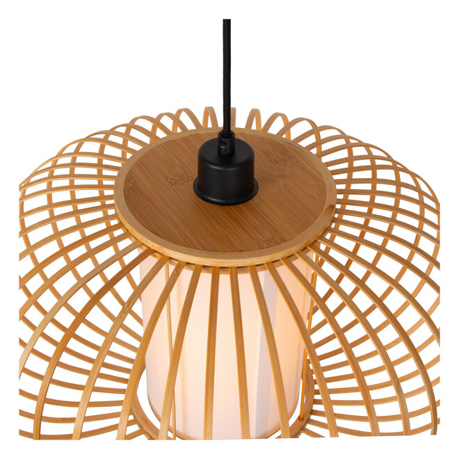 THULINE - Hanglamp - Ø 60 cm - 1xE27 - Lichte houtlook - Essential