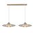 ELLIS - Hanglamp - 2xE27 - Taupe - Essential