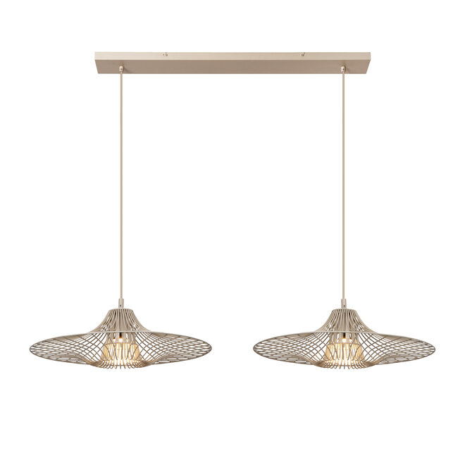 ELLIS - Hanglamp - 2xE27 - Taupe - Essential