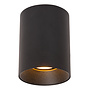 GERTI - Plafondspot - Ø 8 cm - 1xGU10 (MR16) - Inclusief omwisselbare ringen - Zwart - Essential