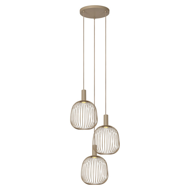 ESTEREL - Hanglamp - 3xGU10 (MR11) - Taupe - Essential