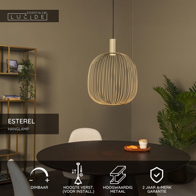 ESTEREL - Hanglamp - Ø 40 cm - 1xGU10 (MR16) - Taupe - Essential