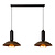 GRANTHAM - Hanglamp - 2xE27 - Koffie - Essential