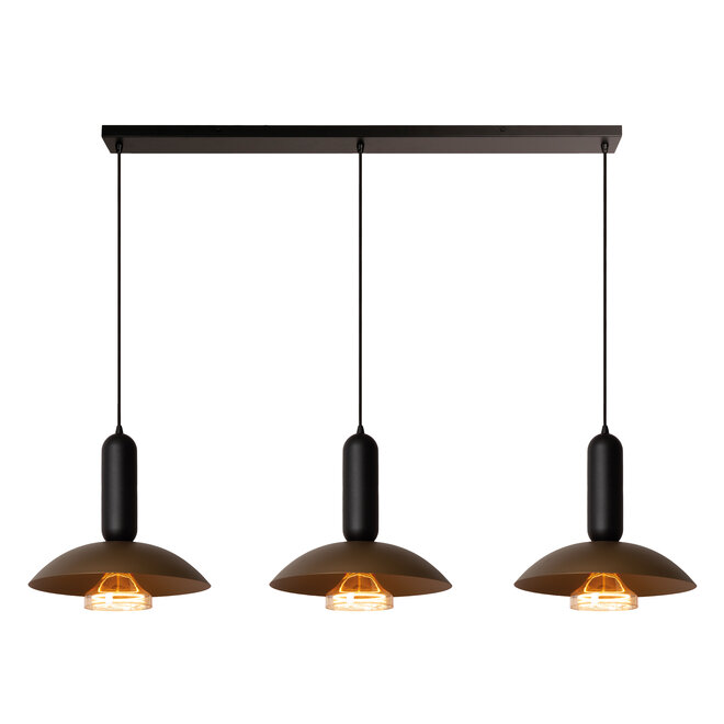 GRANTHAM - Hanglamp - 3xE27 - Koffie - Essential