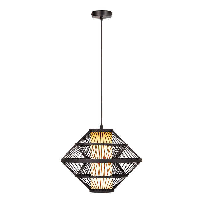 PASQUINO - Hanglamp - Ø 40 cm - 1xE27 - Zwart - Essential