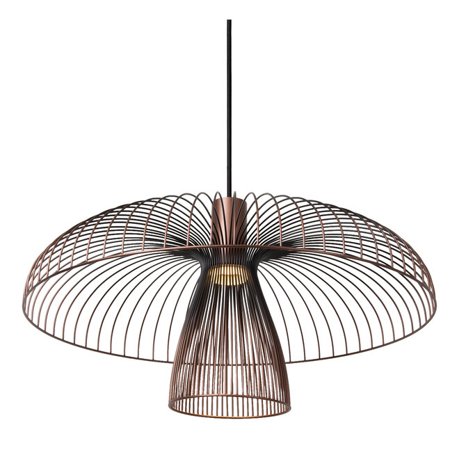 NIGELLA - Hanglamp - Ø 60 cm - 1xGU10 (MR16) - Koffie - Essential