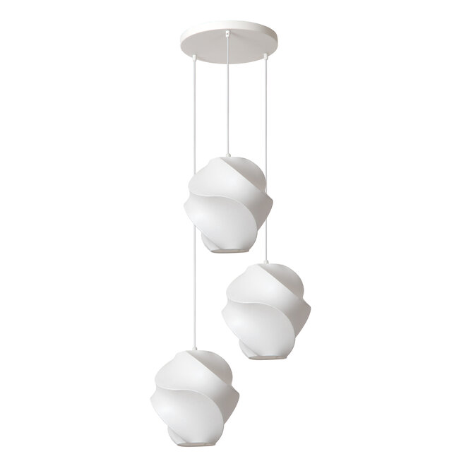 LA VAGUE - Hanglamp - Ø 51 cm - 3xE27 - Wit - Essential