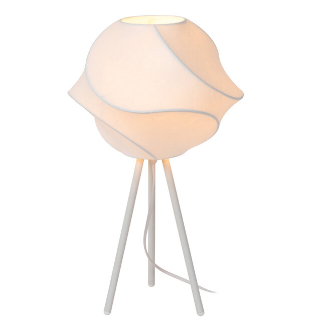 LA VAGUE - Tafellamp - Ø 30 cm - 1xE27 - Wit - Essential