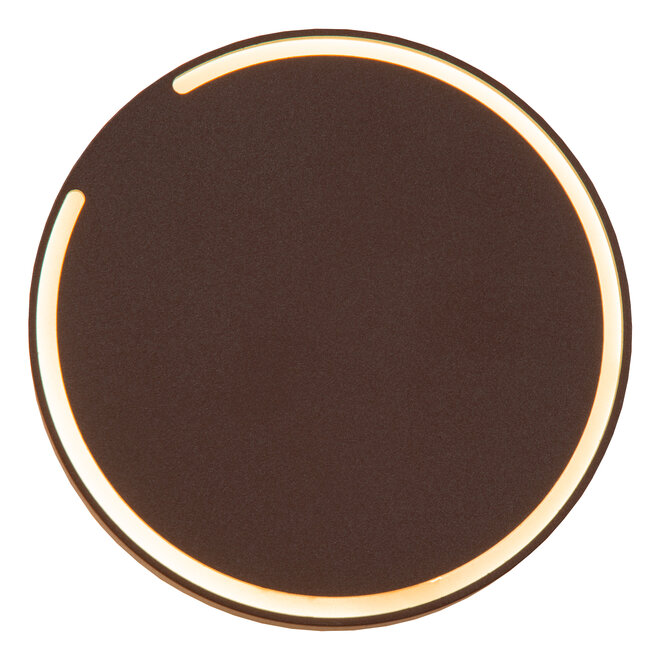 FINISTER - Wandlamp Binnen/Buiten - Ø 13 cm - LED - 1x6W 2700K - IP54 - Roest bruin - Essential