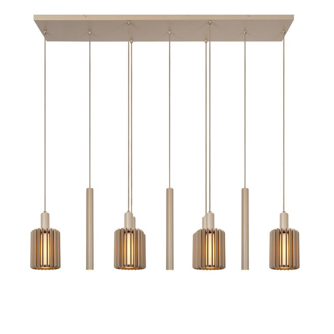 LAMBRES - Hanglamp - 6xE27 - Taupe