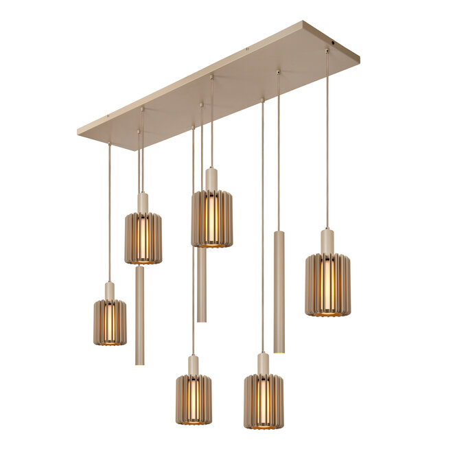 LAMBRES - Hanglamp - 6xE27 - Taupe