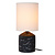 FRAN - Tafellamp - Ø 13 cm - 1xE14 - Zwart - Essential