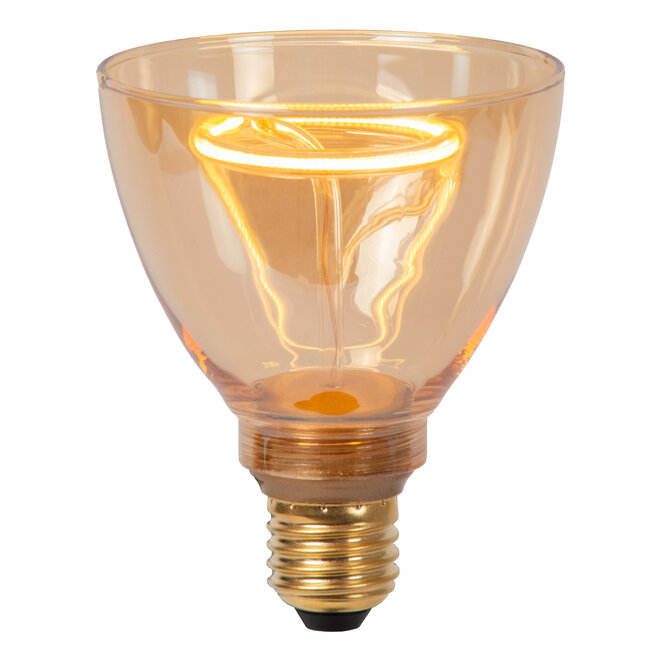 GO90 - Filament lamp - Ø 9 cm - LED Dimb. - E27 - 1x3,5W 2200K - Amber