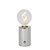 VIVO - Oplaadbare Tafellamp - Accu/Batterij - Ø 8 cm - LED Dimb. - E27 - 1x1W 2700K - Chroom
