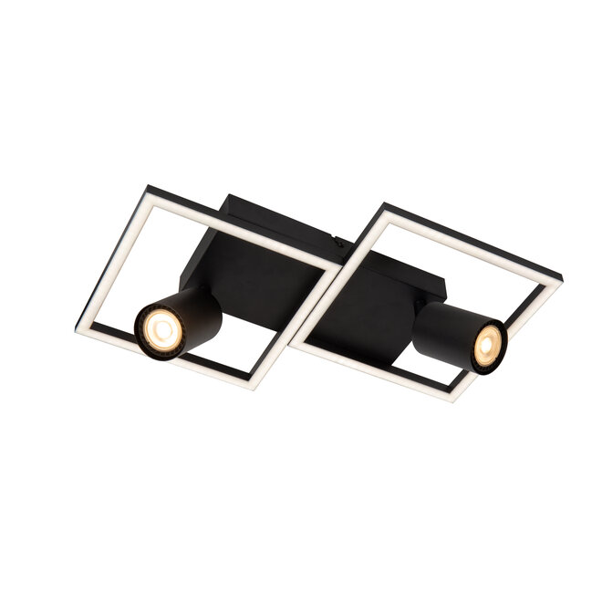 ARIANNE - Plafonnière - LED - 2xGeïntegreerde LED - 2xGU10 - CCT - Zwart