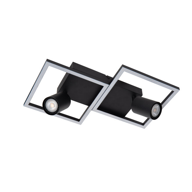 ARIANNE - Plafonnière - LED - 2xGeïntegreerde LED - 2xGU10 - CCT - Zwart