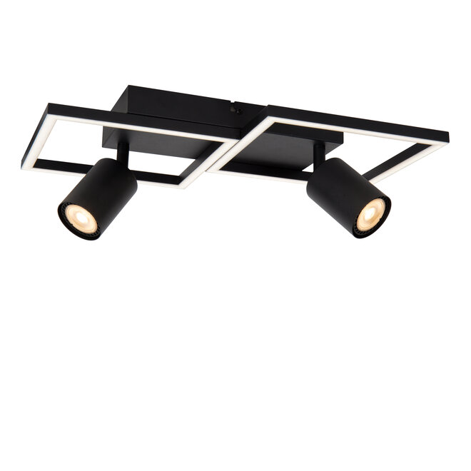 ARIANNE - Plafonnière - LED - 2xGeïntegreerde LED - 2xGU10 - CCT - Zwart