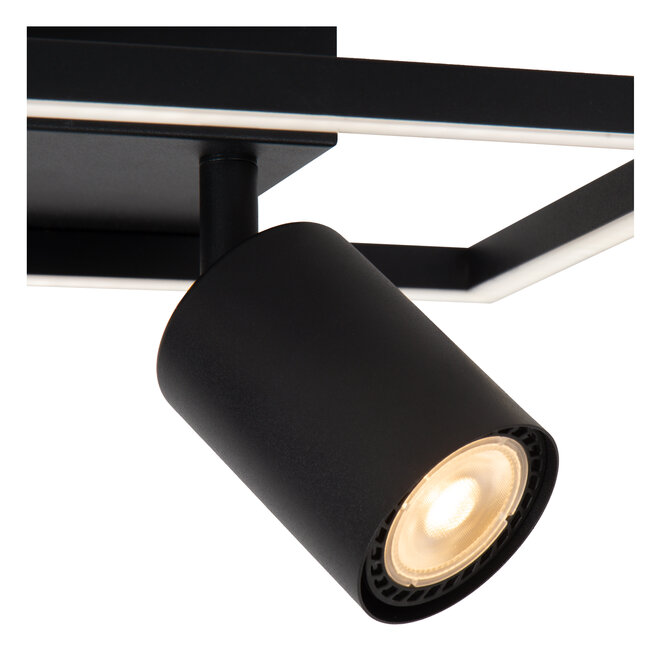 ARIANNE - Plafonnière - LED - 2xGeïntegreerde LED - 2xGU10 - CCT - Zwart